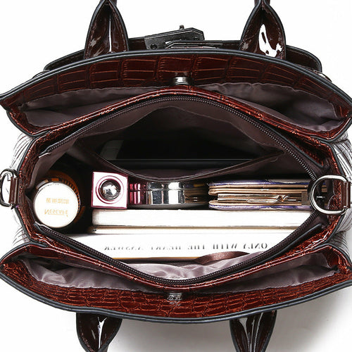 Pu Leather One-shoulder Messenger Bag For Women